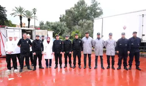 القصر الكبير .. المديرية العامة للأمن الوطني تعبئ وحدتين متنقلتين لتموين الساكنة المتضررة